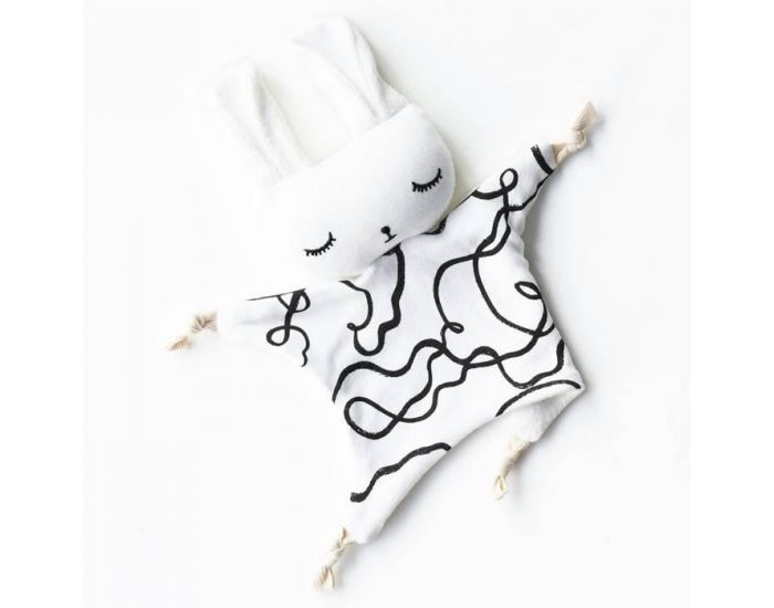 WEE GALLERY Doudou Lapin Rubans