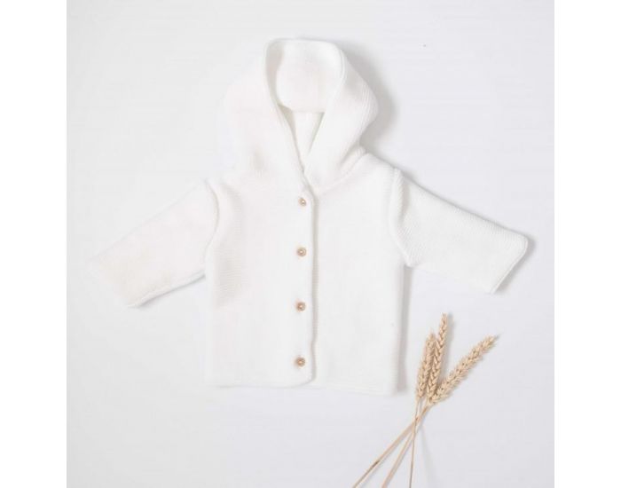 LA MANUFACTURE DE LAYETTE Paletot En Coton Bio - Blanc