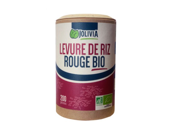 JOLIVIA Levure de Riz Rouge Bio - 200 glules vgtales de 333 mg