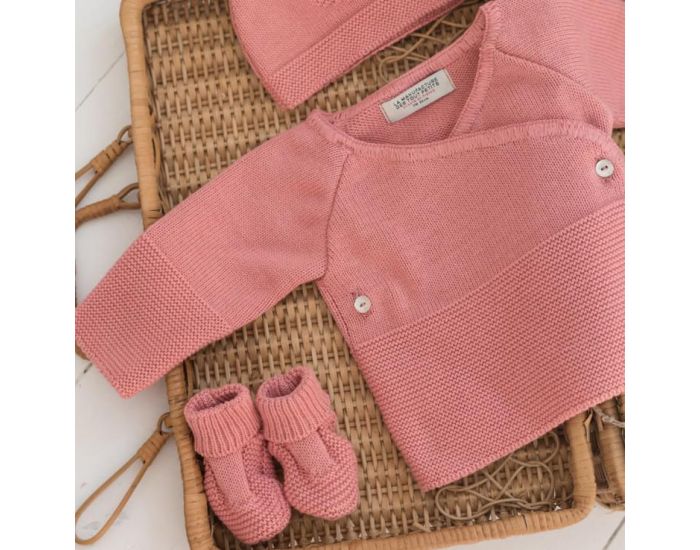 LA MANUFACTURE DE LAYETTE Chaussons Naissance Coton Bio - Collection Petits Chats