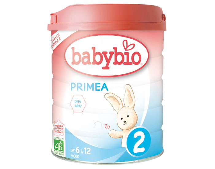 BABYBIO Pack x3 Lait de Suite 2 Primea - Ds 6 Mois - 800g