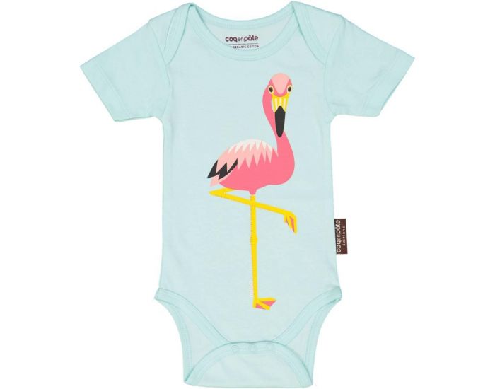 COQ EN P�TE Body en Coton Bio - Flamant Rose