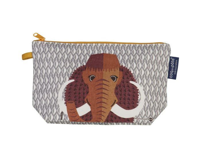 COQ EN P�TE Trousse � Crayons en Coton Bio - Mammouth