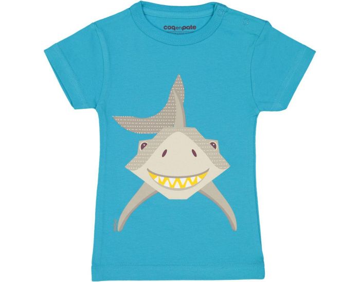COQ EN PTE T-shirt en Coton Bio - Requin 1an