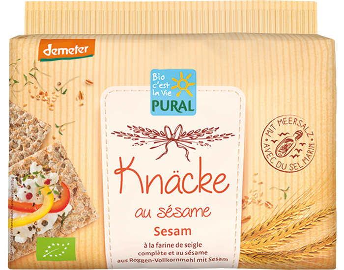 PURAL Pain Croustillant Ssame - 250 g