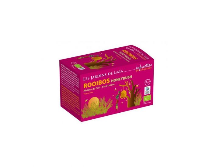 LES JARDINS DE GAIA Rooibos Honeybush bio & quitable - 20 infusettes