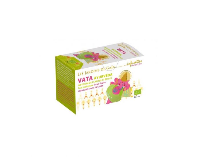 LES JARDINS DE GAIA Vata - Ayurv�da - Infusion de Plantes et �pices bio - 40 g