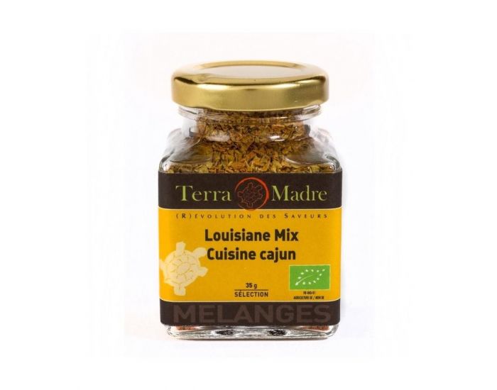 TERRA MADRE Louisiane Mix - M�lange D'Epices Bio - Cuisine Cr�ole et L�gumes Cajuns - 35 g