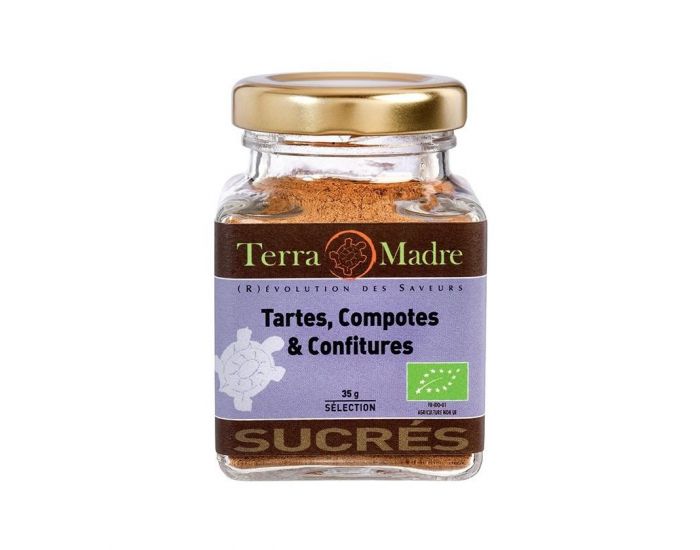 TERRA MADRE Tartes, Compotes & Confitures - Mlange D'Epices Bio - 35 g