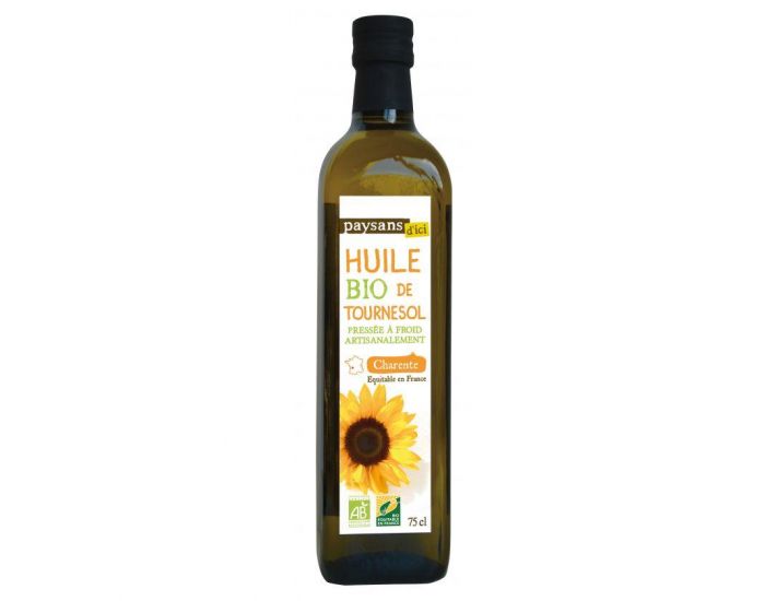 PAYSANS D'ICI Huile de Tournesol du Gers Bio & Equitable - 75cl