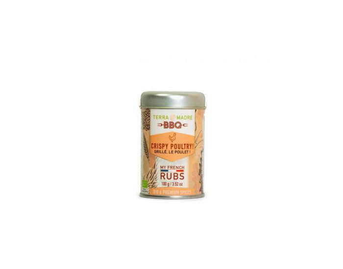 TERRA MADRE BBQ - Grill�, Le Poulet !  - My French Rubs Bio - 100 g