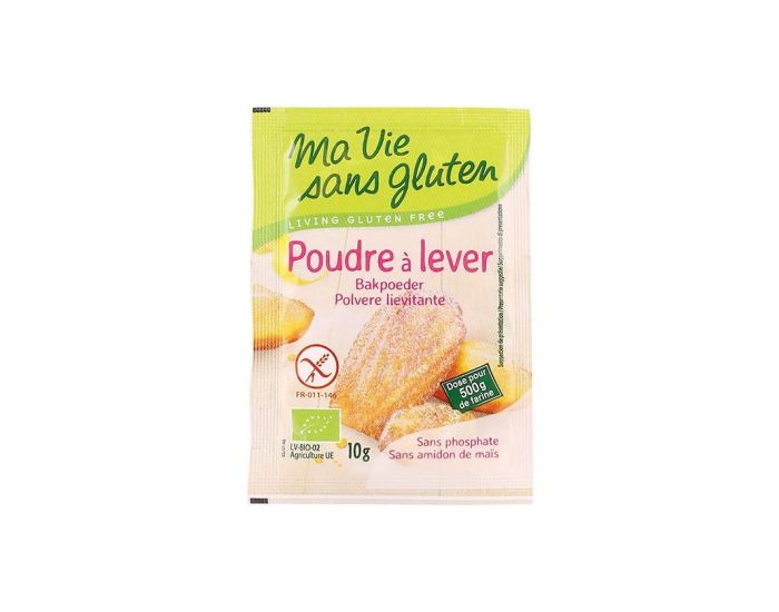 MA VIE SANS GLUTEN Poudre � Lever Bio & Sans Gluten - 4x10g