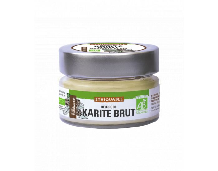 ETHIQUABLE Beurre de karit Brut Bio & Equitable - 100 g