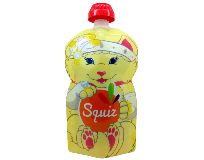 SQUIZ Gourde Souple Rustilisable Chaton - 130 ml