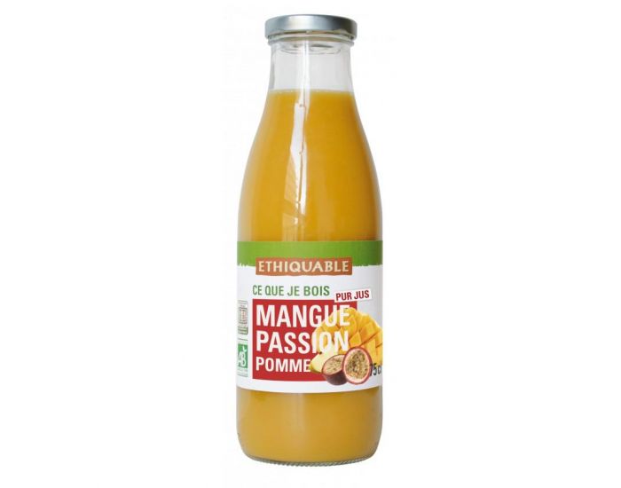 ETHIQUABLE Pur Jus Mangue Passion Pomme Bio & Equitable - 75cl
