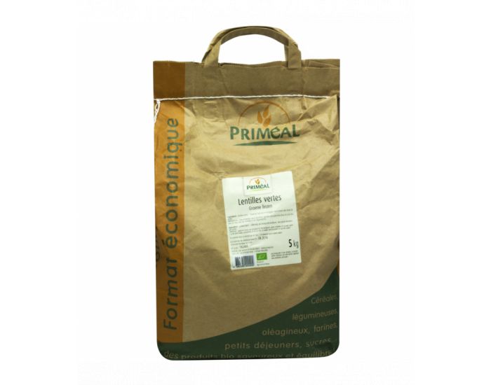 PRIMEAL  - Lentilles Vertes Bio  - 5 kg