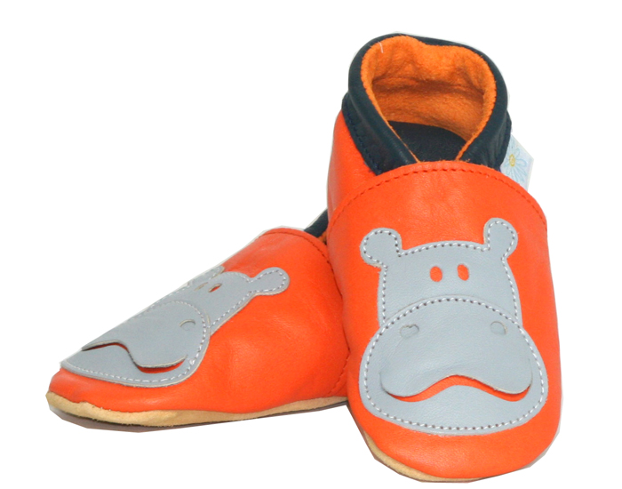 DAISY ROOTS Chaussons en Cuir Hippopotame - Fait main en Angleterre