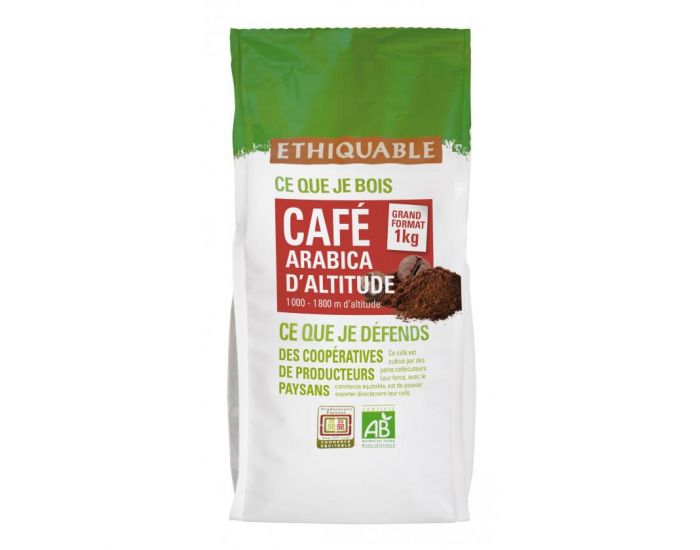 ETHIQUABLE Caf Congo Grains Bio & Equitable - 1 kg