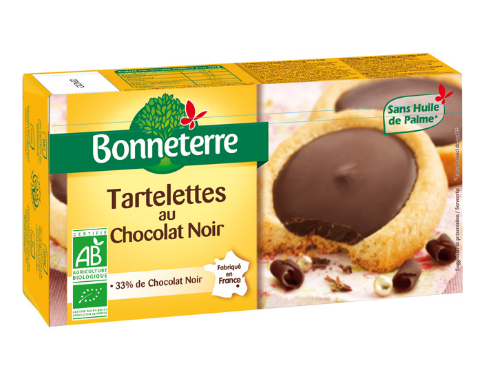 BONNETERRE Tartelettes Chocolat Noir - 125g 