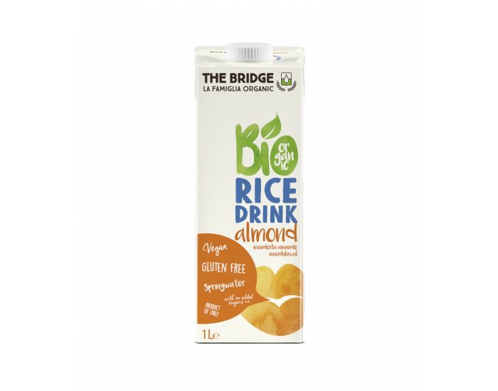 THE BRIDGE Boisson Vgtale Riz Amande Bio & Sans Gluten - 1L