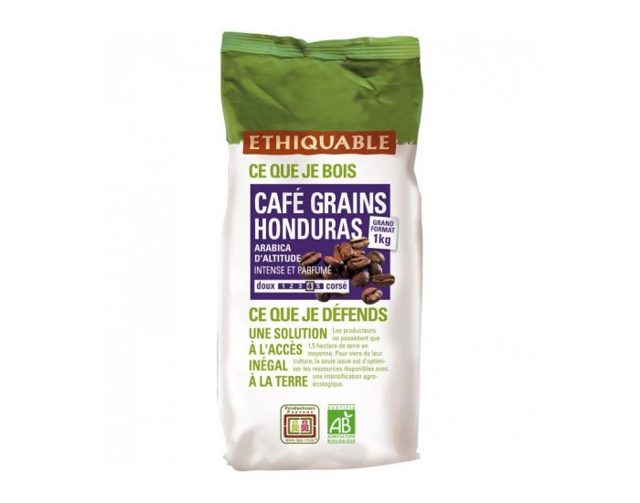 ETHIQUABLE Caf Honduras Grains Bio & Equitable - 1 kg