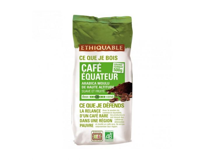 ETHIQUABLE Caf quateur Moulu Bio & Equitable - 500 g