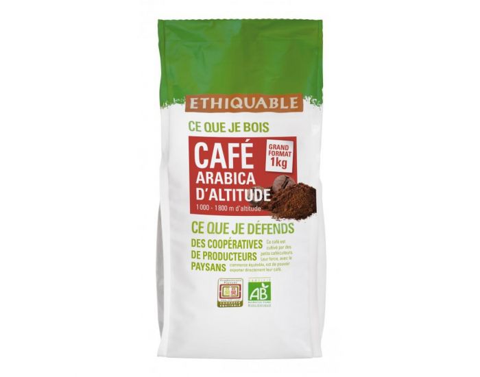 ETHIQUABLE Caf Honduras Moulu Bio & Equitable (Terroir de Marcala) - 1 kg