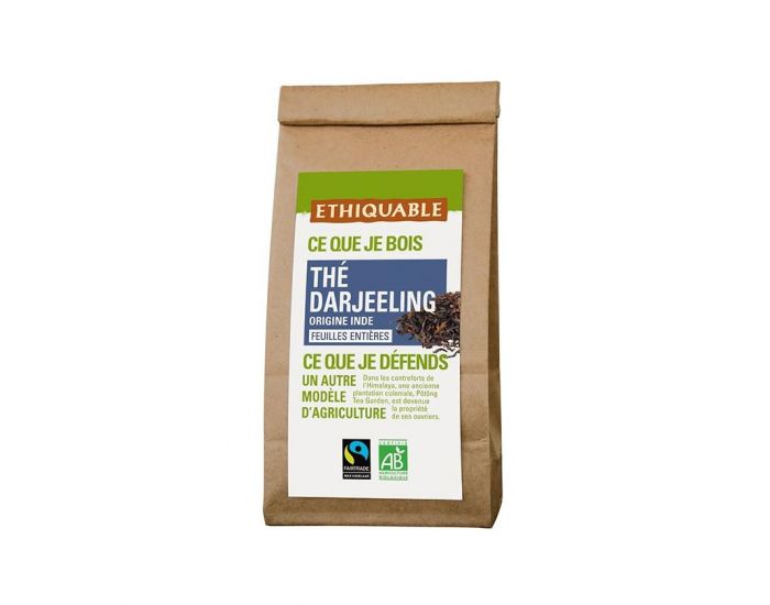 ETHIQUABLE Th� Darjeeling feuilles Enti�res Bio & Equitable - 100 g