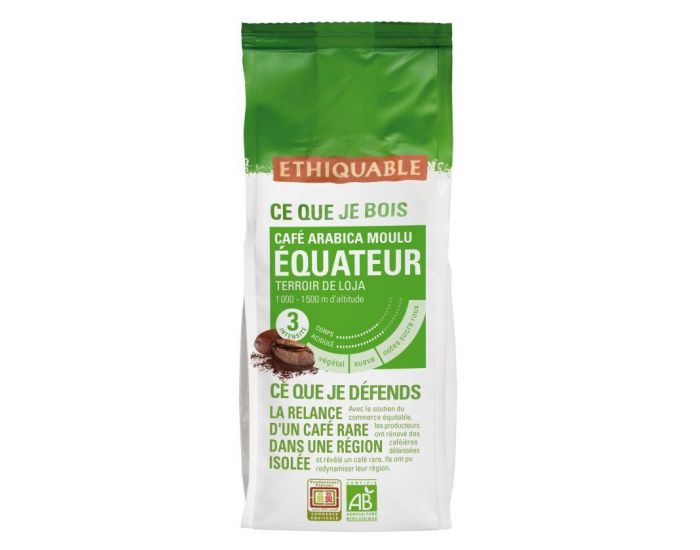 ETHIQUABLE Caf� �quateur Moulu Bio & Equitable - 250 g