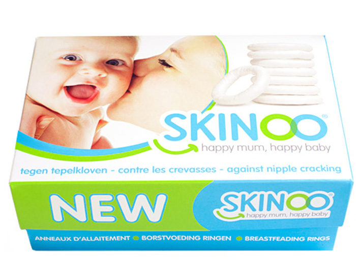 SKINOO Anneaux d'Allaitement en Coton - Boite de 30