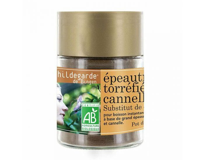 HILDEGARDE DE BINGEN Epeautre Torr�fi� Bio et Cannelle - Substitut de Caf� - Pot de 50g