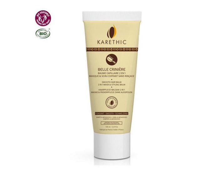 KARETHIC Baume Capillaire Belle Crini�re 2 en 1 au Karit� Bio - 100ml