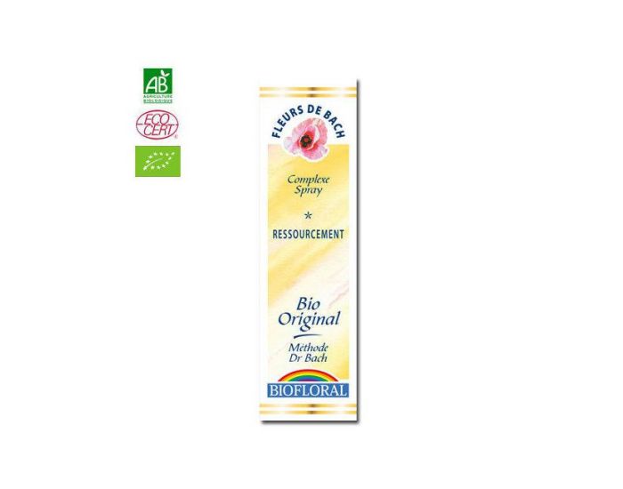 BIOFLORAL Ressourcement Complexe n�10 Fleurs de Bach Bio Spray - 20ml
