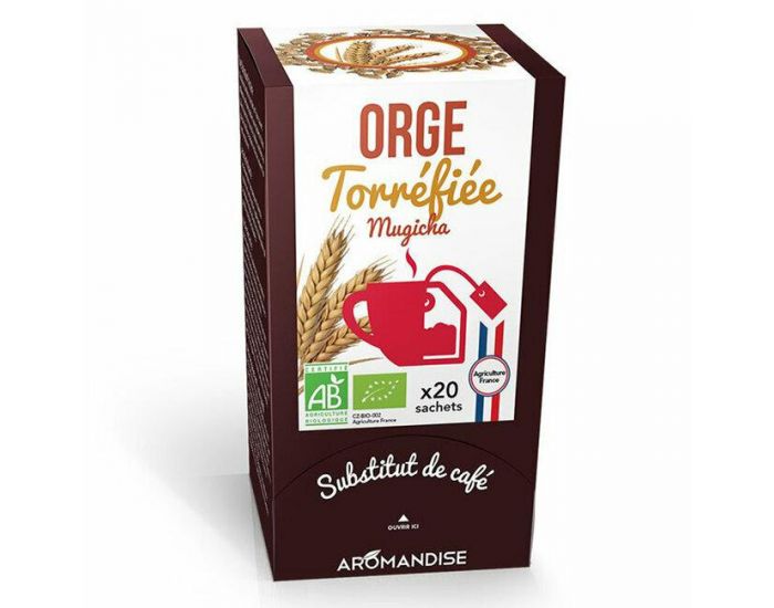 AROMANDISE Orge Ttorrfi Bio Mugicha - Substitut de Caf 20 Sachets