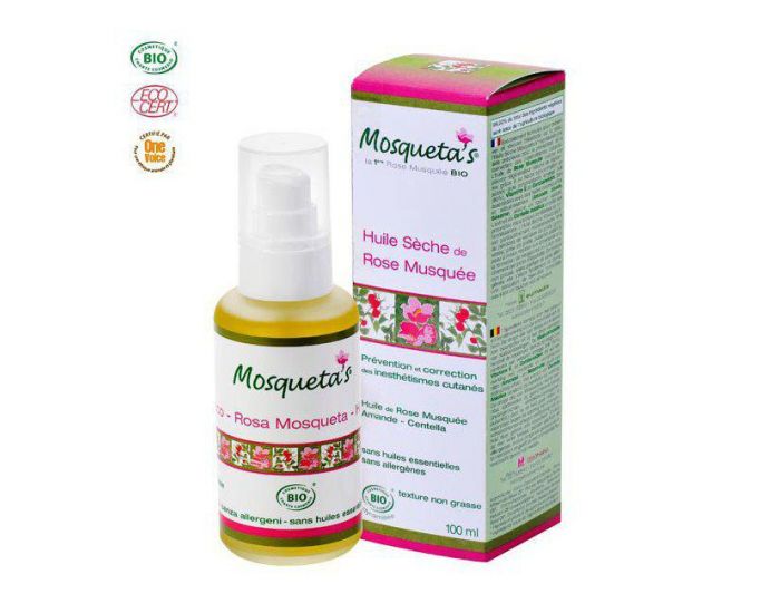 MOSQUETA'S Huile S�che Bio de Rose musqu�e Anti Vergetures - 100ml