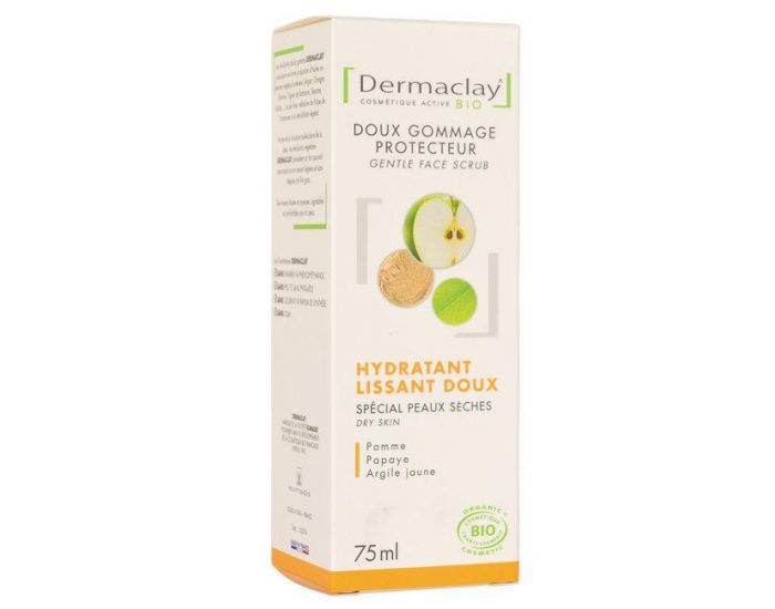 DERMACLAY Gommage Visage Bio Hydratant Peaux Sensibles - 75ml