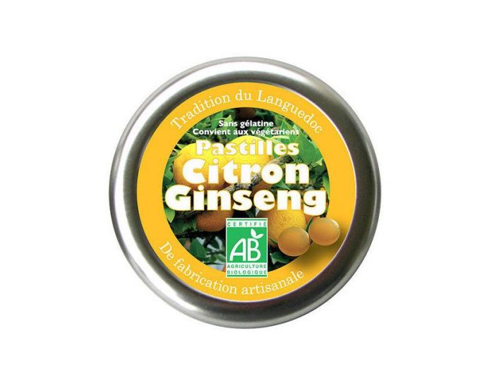 AROMANDISE Pastilles Bio Citron Ginseng - 45g
