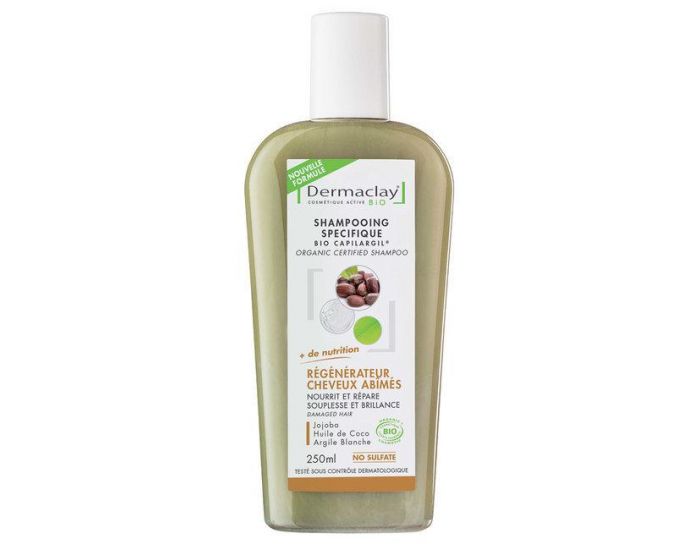 DERMACLAY Shampoing Traitant Bio Capilargil R�g�n�rateur - Cheveux Ab�m�s - 250ml