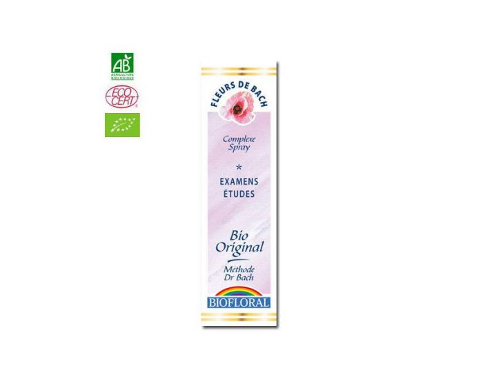 BIOFLORAL Examens Complexe n�14 Fleurs de Bach Bio Spray - 20ml