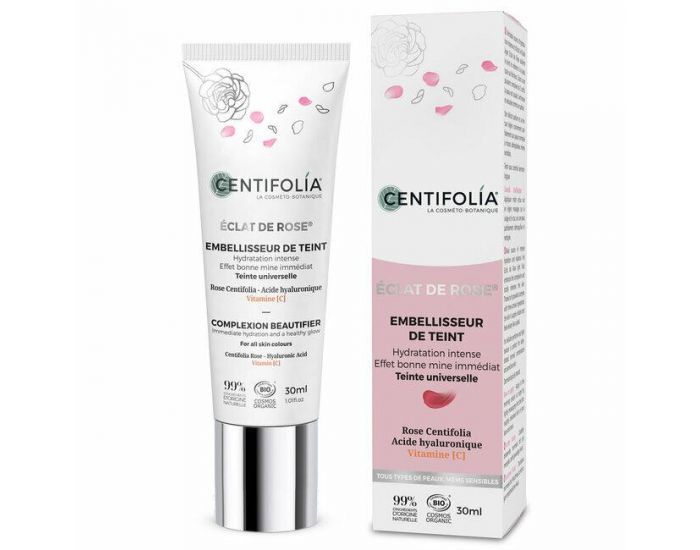 CENTIFOLIA Embellisseur de Teint Bio Eclat de Rose - Tube 30ml