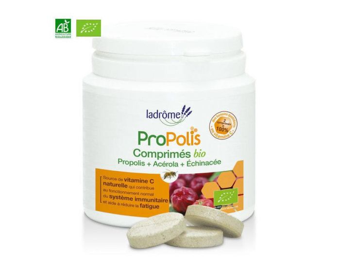 LADROME Propolis Ac�rola Echinac�e bio - D�fenses Naturelles - 40 Comprim�s