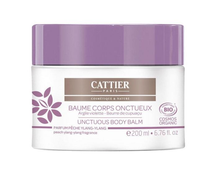 CATTIER Baume Corps Onctueux - Pche et Ylang-Ylang - 200ml