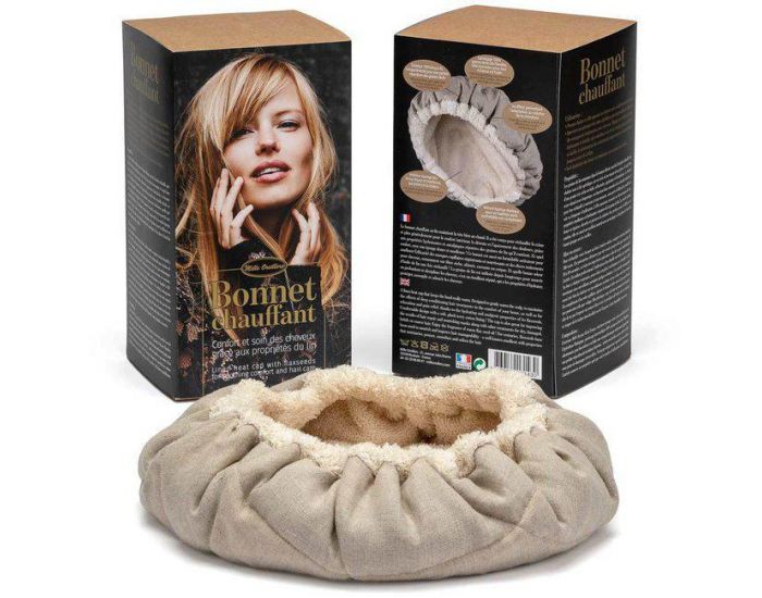 MILLE OREILLERS Bonnet Chauffant� - Soin des Cheveux aux Graines de Lin