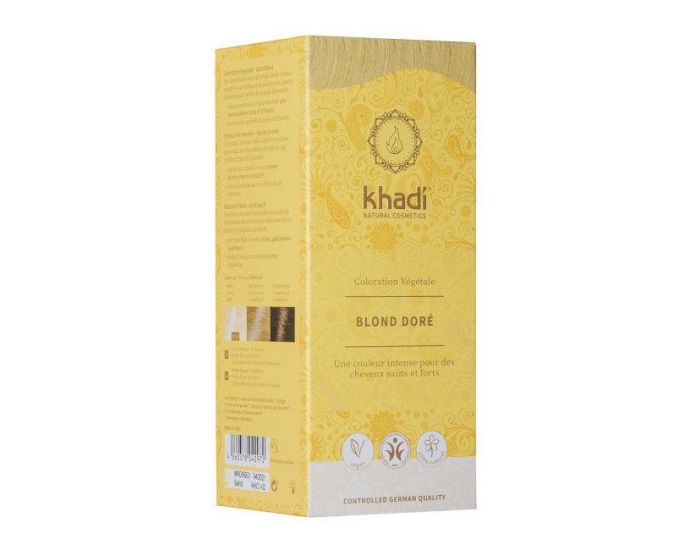 KHADI Blond dor� - Coloration v�g�tale naturelle - 100g