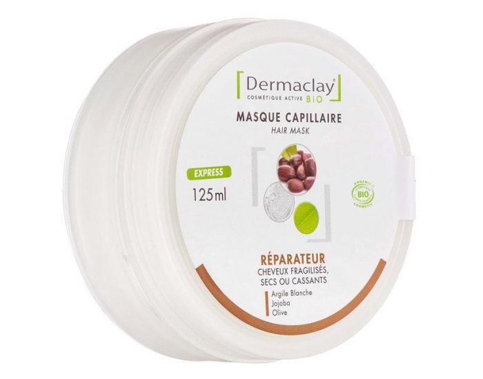 DERMACLAY Masque Rparateur Bio Cheveux Secs - 125ml