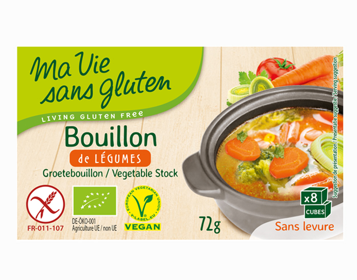 MA VIE SANS GLUTEN Bouillon aux Légumes - 72 g