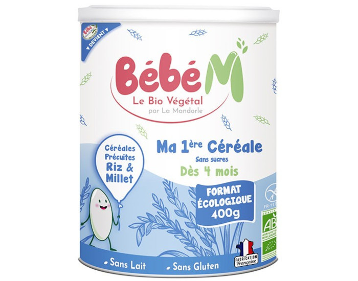 BEBE M Ma Première Céréale Riz Millet - 400 g - Dès 4 mois