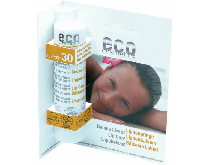 ECO COSMETICS Baume  Lvres Indice 30 - Grenade Argousier - 4g