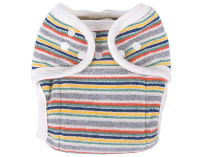 POPOLINI Couche Lavable One Size Raye Multicolore - 3-15 kg