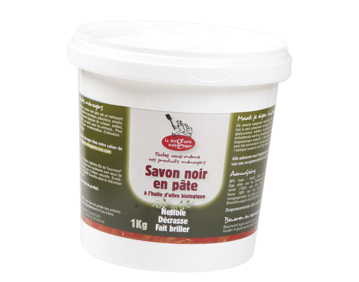 LA DROGUERIE ECOPRATIQUE Savon Noir en Pte  l'Huile d'Olive Biologique - 1 kg